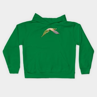 Female Kestrel on the hunt Kids Hoodie